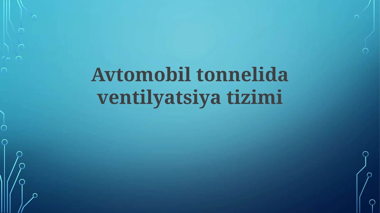 Avtomobil ventilyasiya tizimi