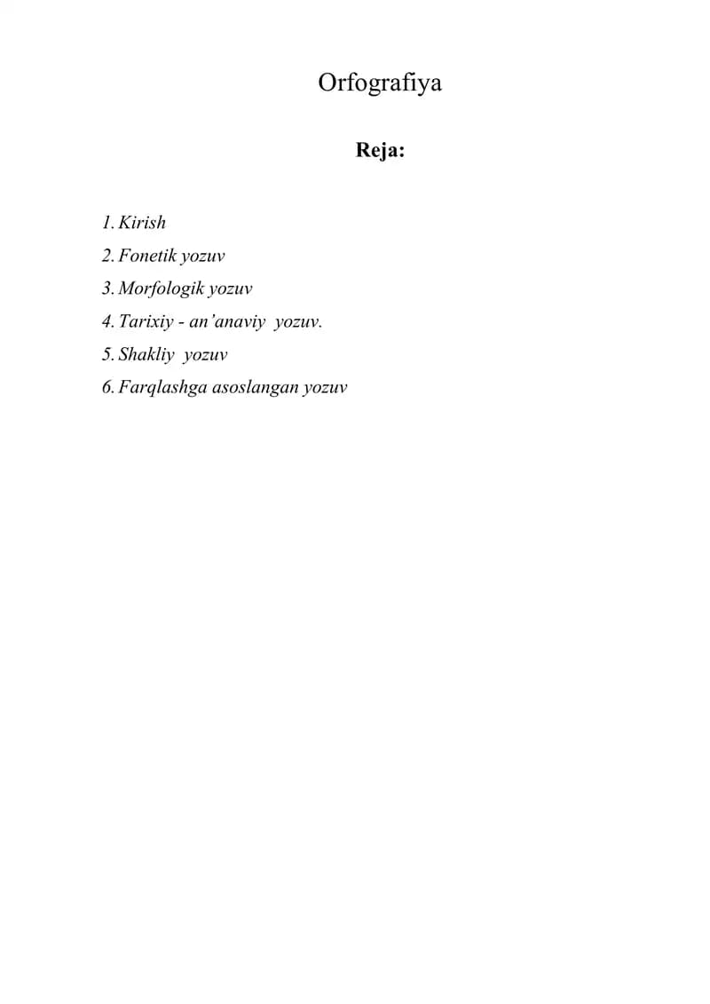 Orfografiya