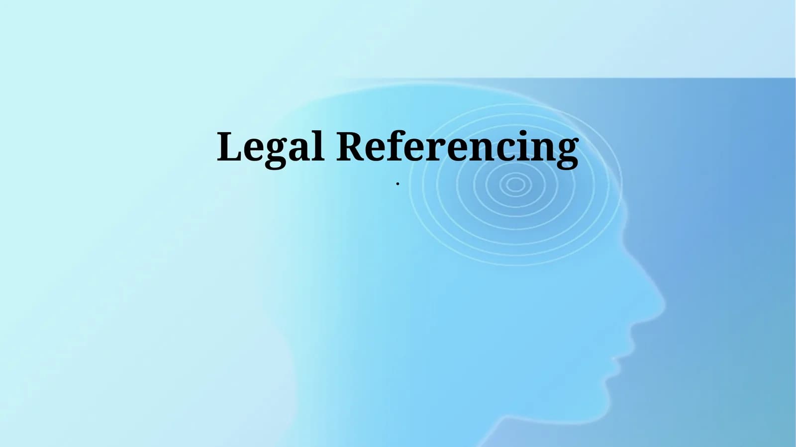 Legal Referencing