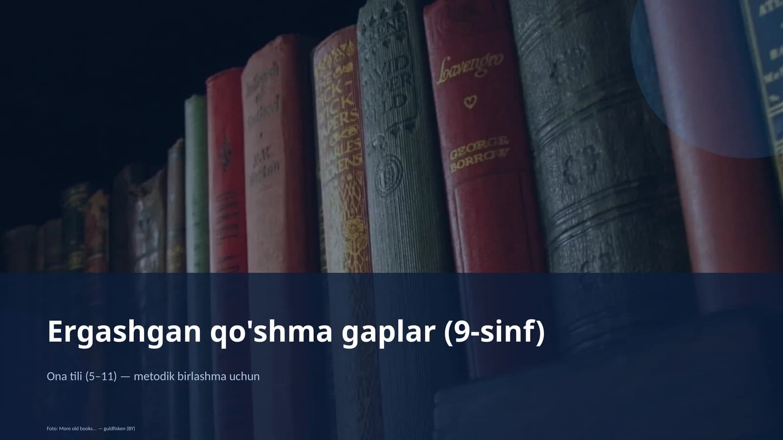 Ergashgan qo'shma gaplar (9-sinf)