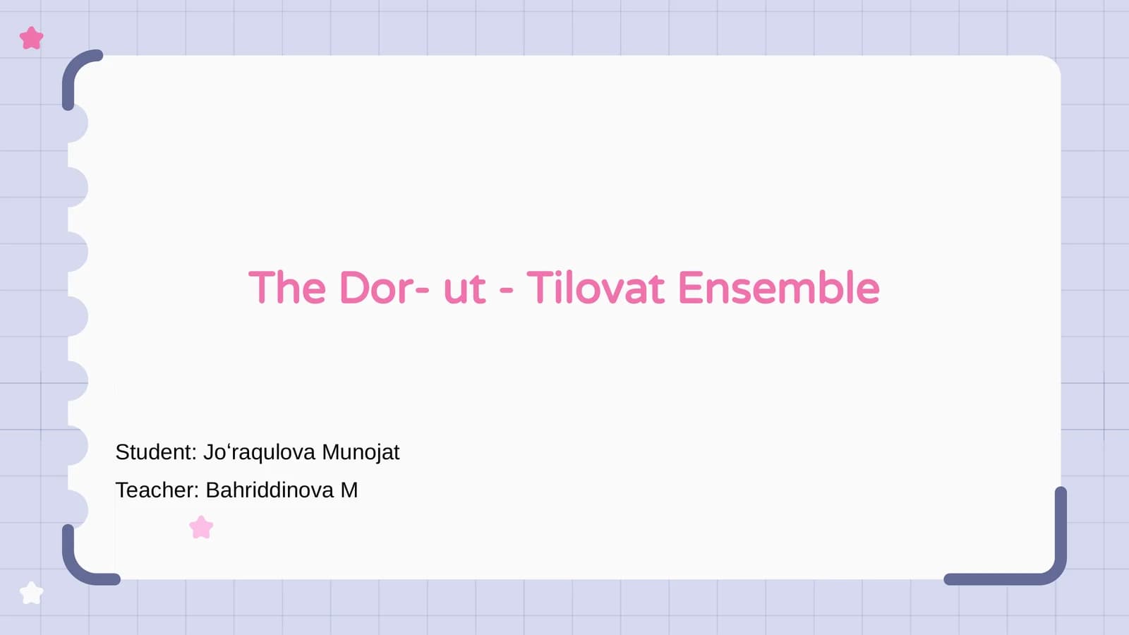 Dor- ut - Tilovat Ensemble