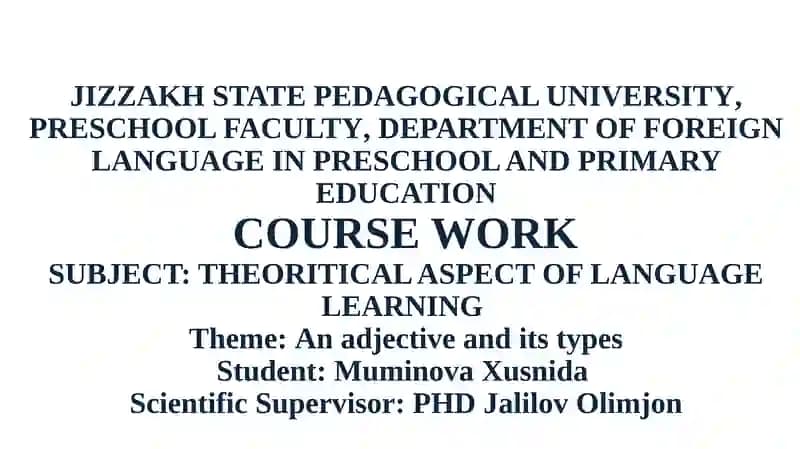 THEORITICAL ASPECT OF LANGUAGE LEARNING