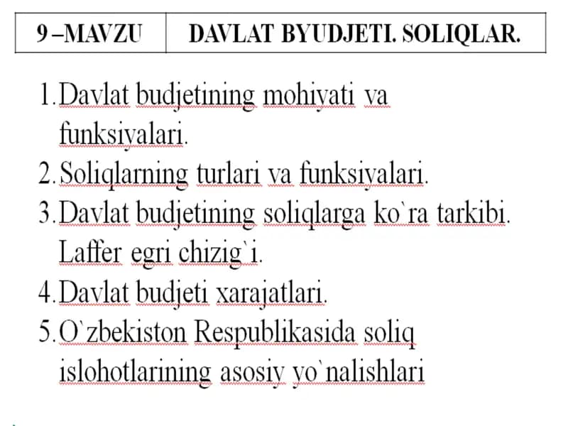Davlatning asosiy funksiyalari