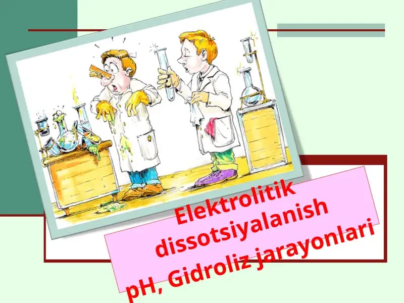 Elektrolitik dissotsiyalanish