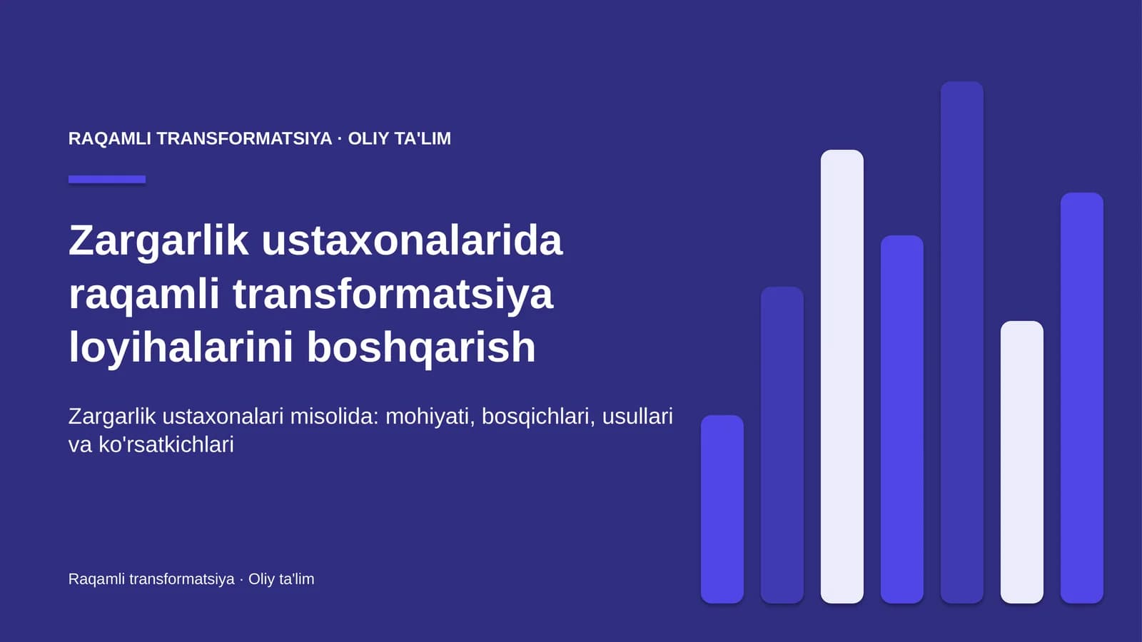 zargarlik ustaxonalarida raqamli transformatsiya loyihalarini boshqarish 4361