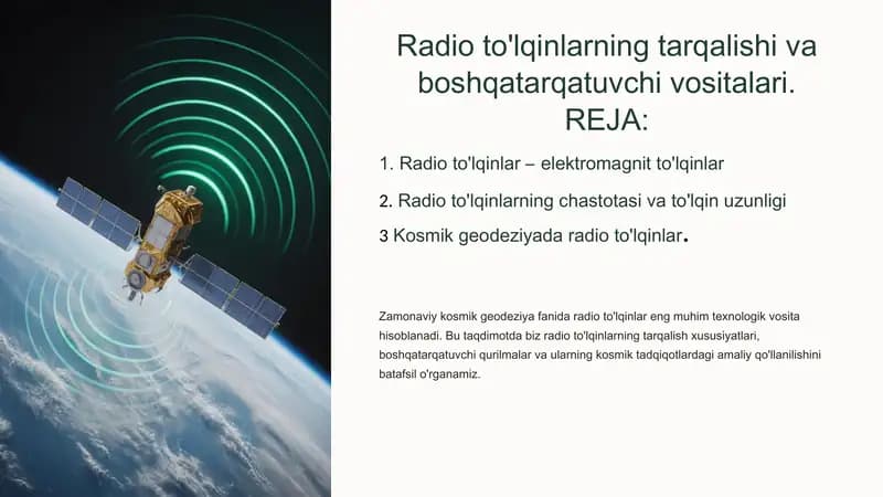 Radioto'lqinlarning Tarqalishi