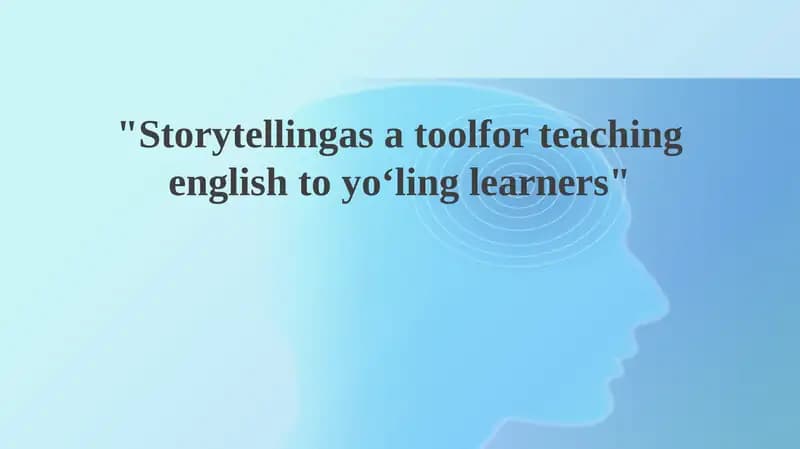 Unlocking English: The Power of Storytelling