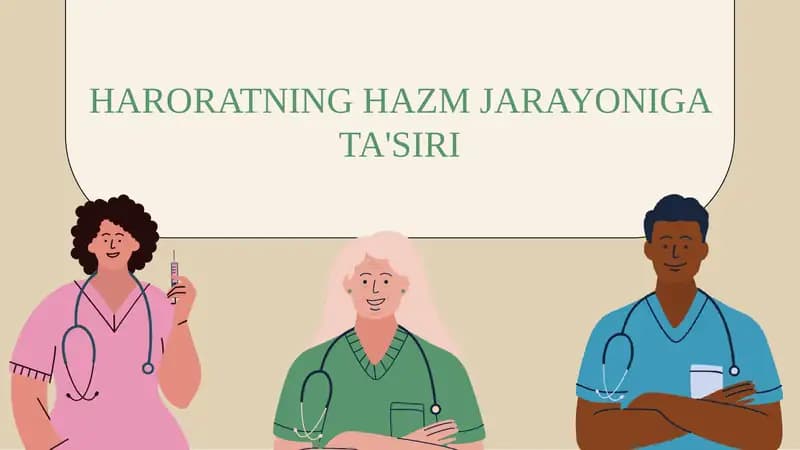 HARORATNING HAZM JARAYONIGA TA'SIRI