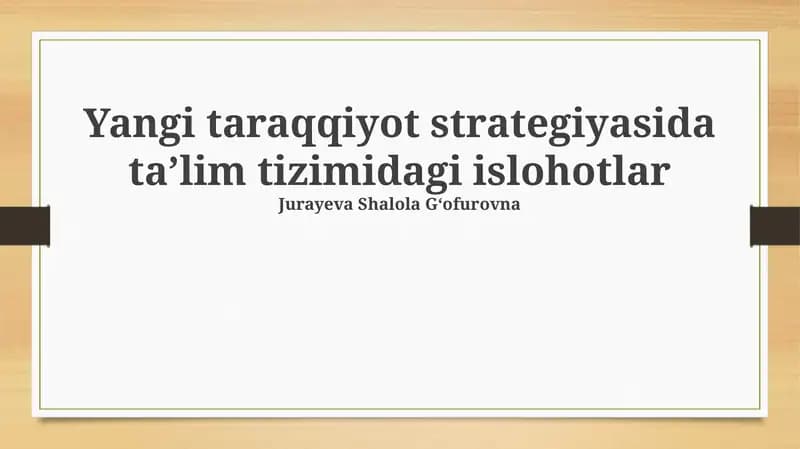 Ta'limda Innovatsiyalar va Raqamli Texnologiyalar