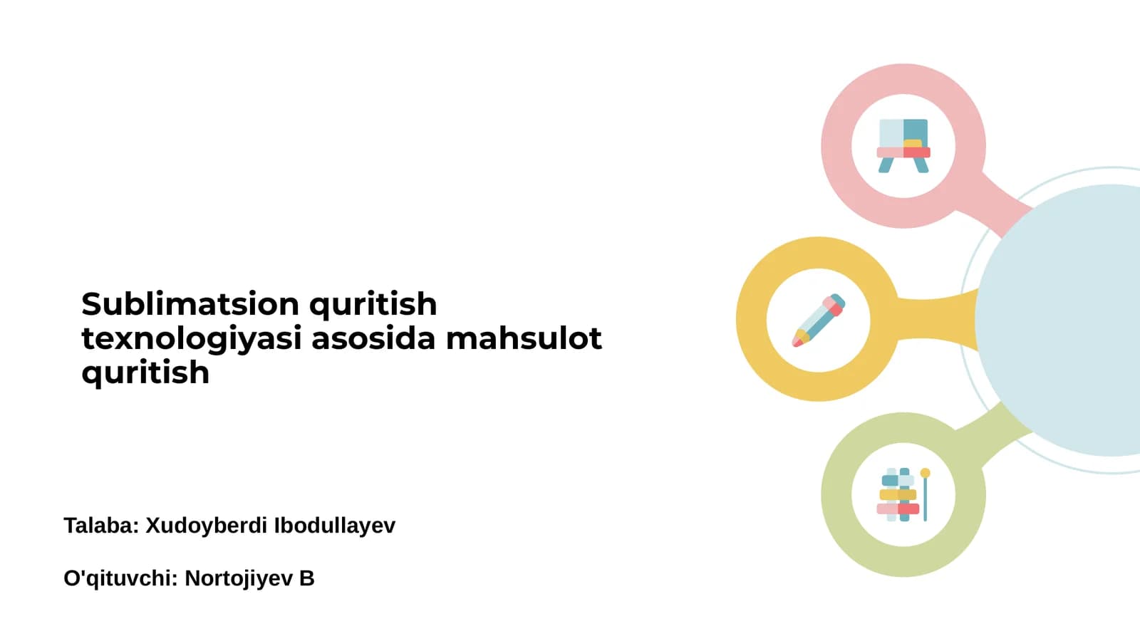 Sublimatsion quritish texnologiyasi