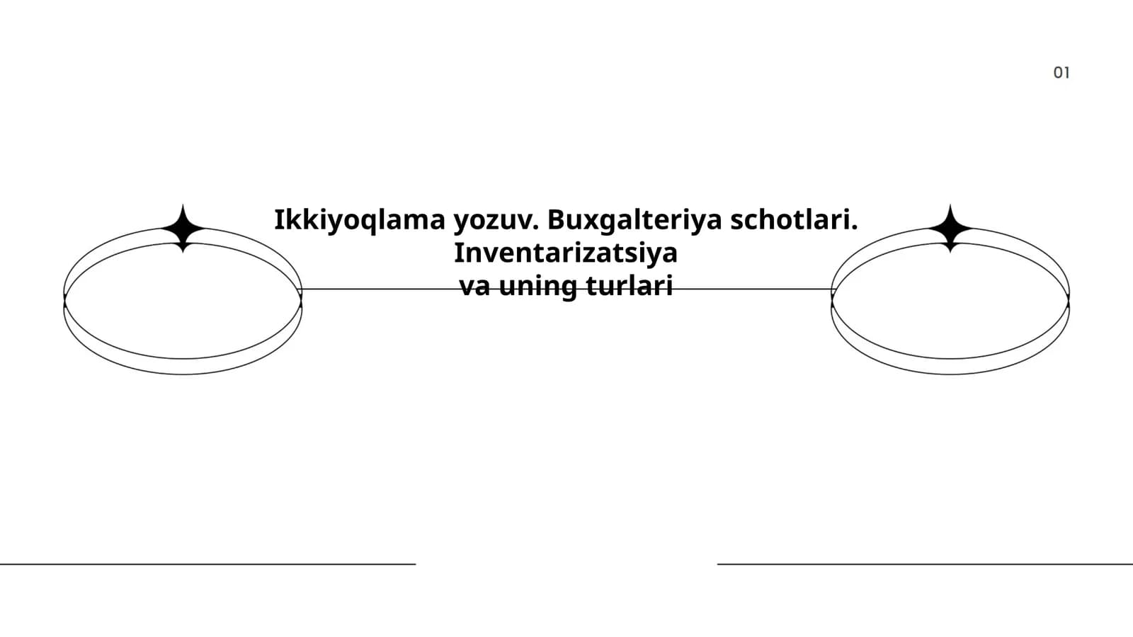 Ikkiyoqlama yozuv. Buxgalteriya schotlari. Inventarizatsiya va uning turlari