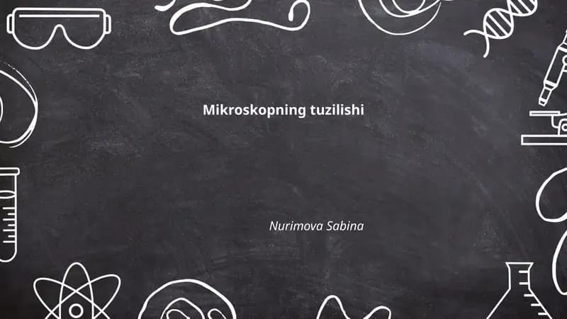 Mikroskopning tuzilishi
