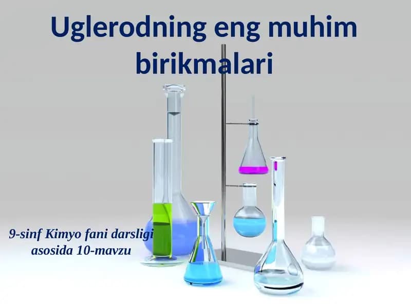 Uglerodning noorganik birikmalari