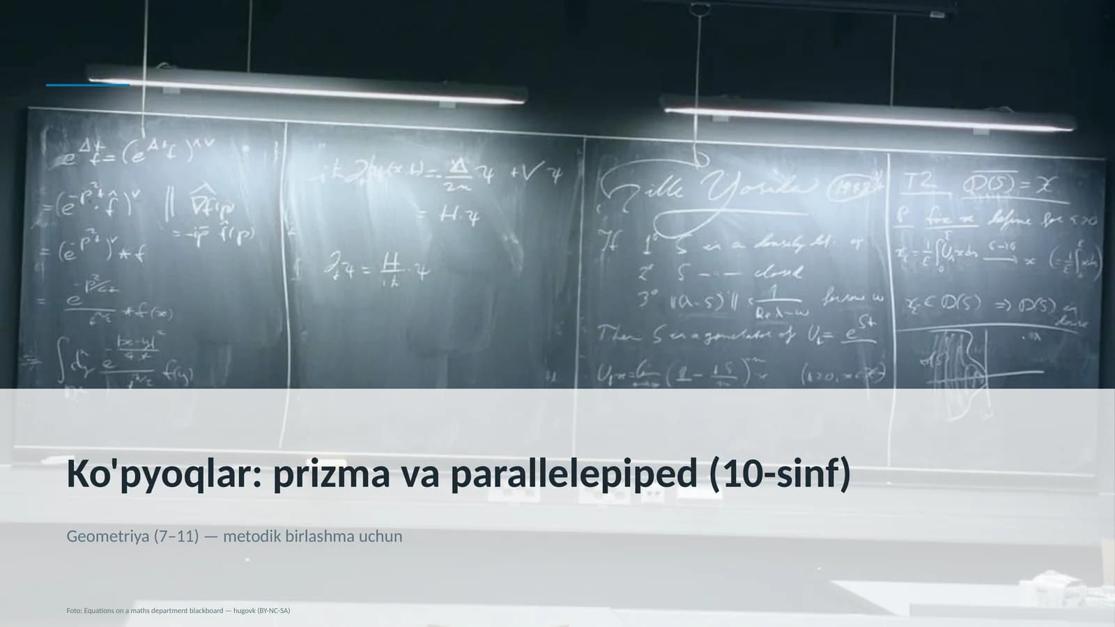 Ko'pyoqlar: prizma va parallelepiped (10-sinf)