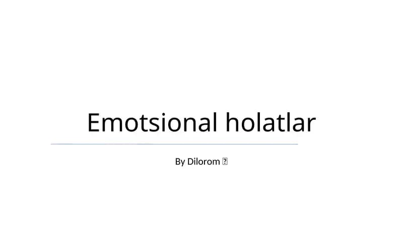 Emotsional holatlar