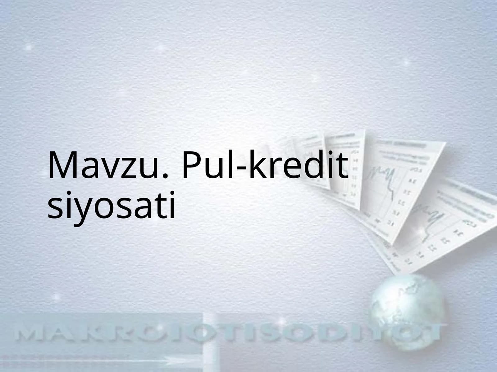 Pul-kredit siyosati