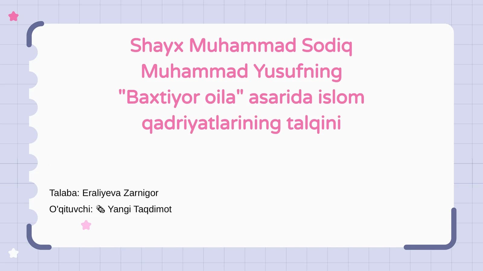 Baxtiyor oila