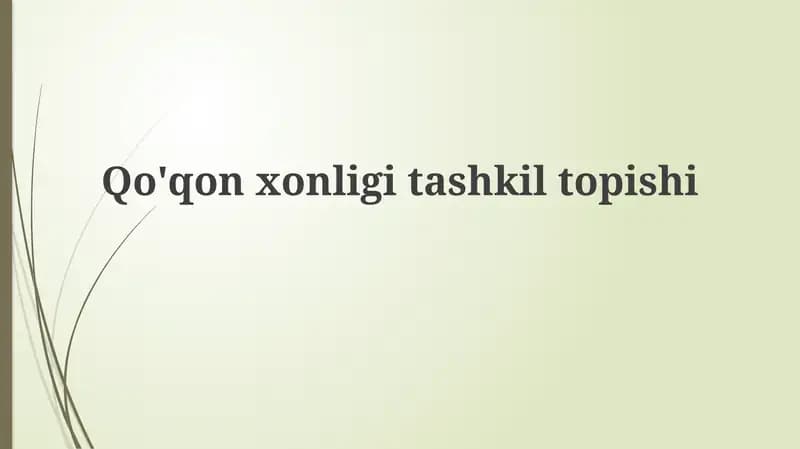 Qo'qonxonligitashkiltopishi