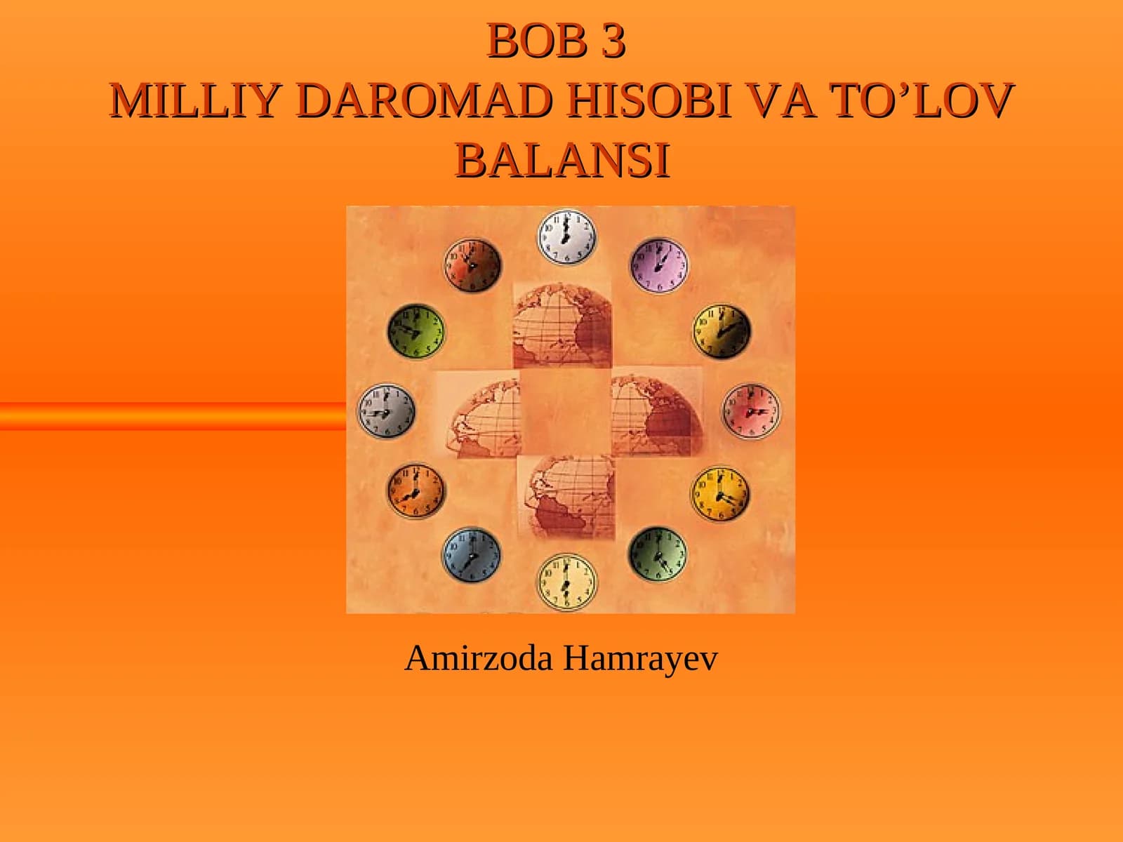 MILLIY DAROMAD HISOBI VA TO’LOV BALANSI