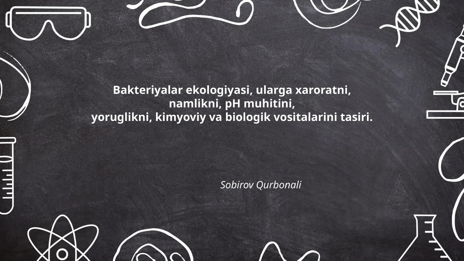 Bakteriyalar ekologiyasi