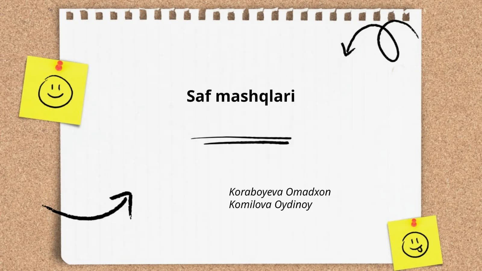 Saf mashqlari