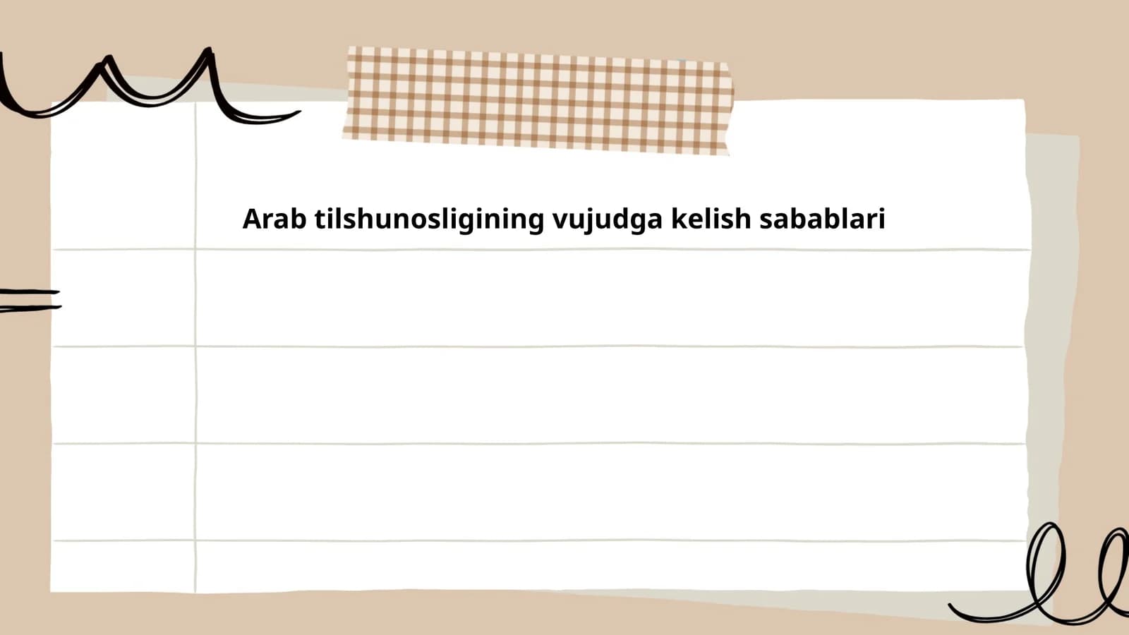 Arab tilshunosligining vujudga kelish sabablari