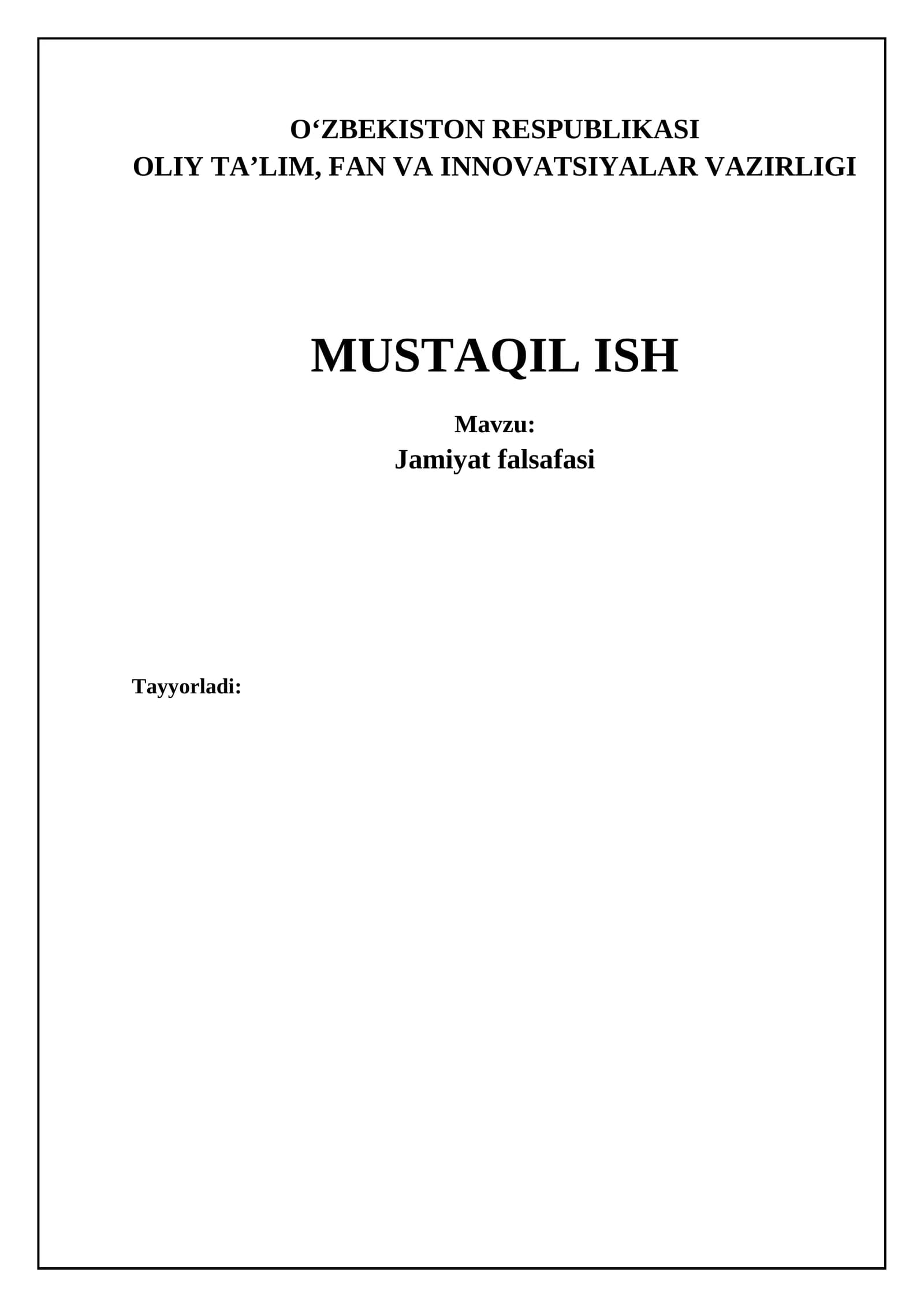 Jamiyat falsafasi