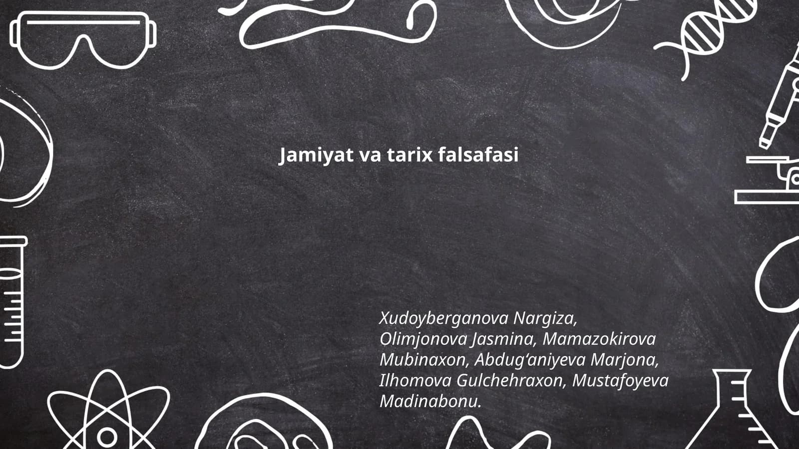 Jamiyat va tarix falsafasi