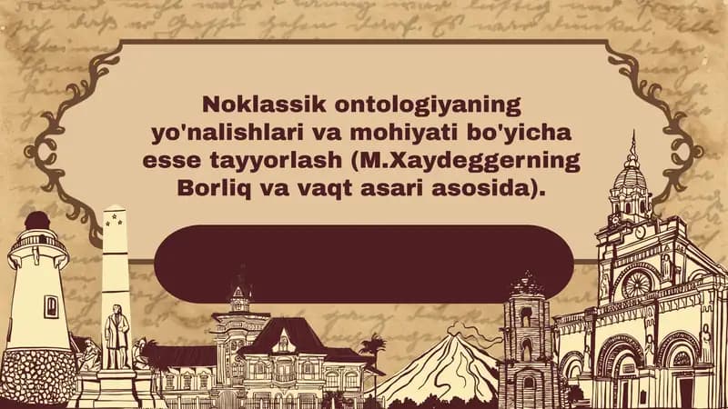 Xaydeggerning Borliq va Vaqt asari