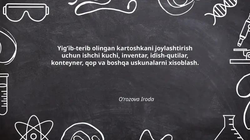 Ishchi kuchini hisoblash metodikasi