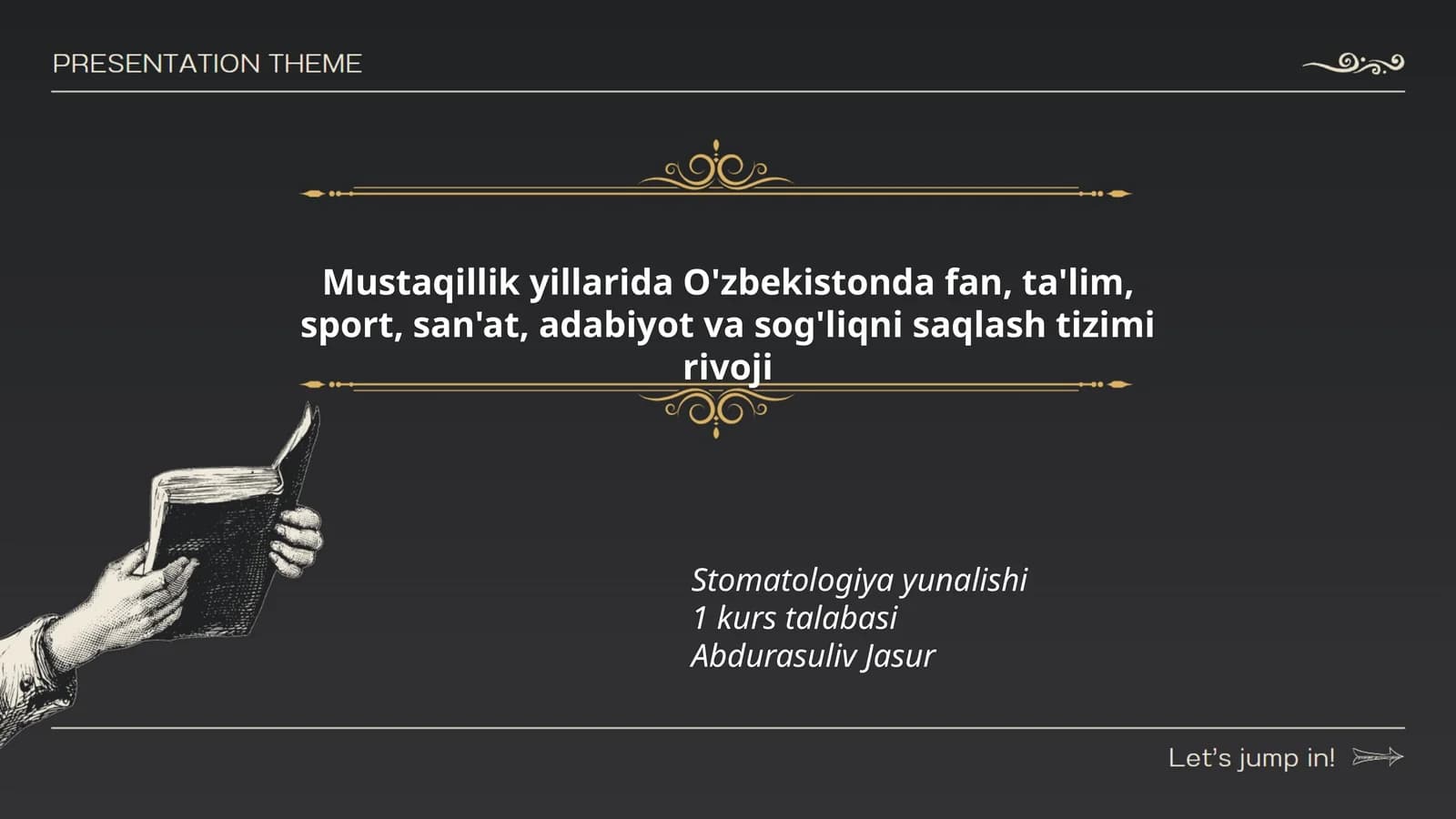 Stomatologiya yunalishi