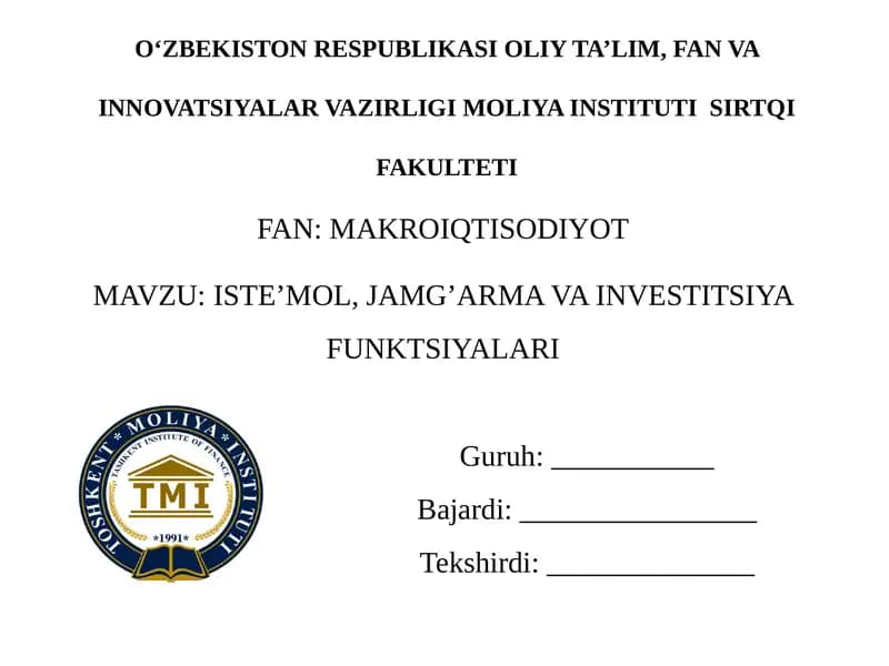 Makroiqtisodiyot