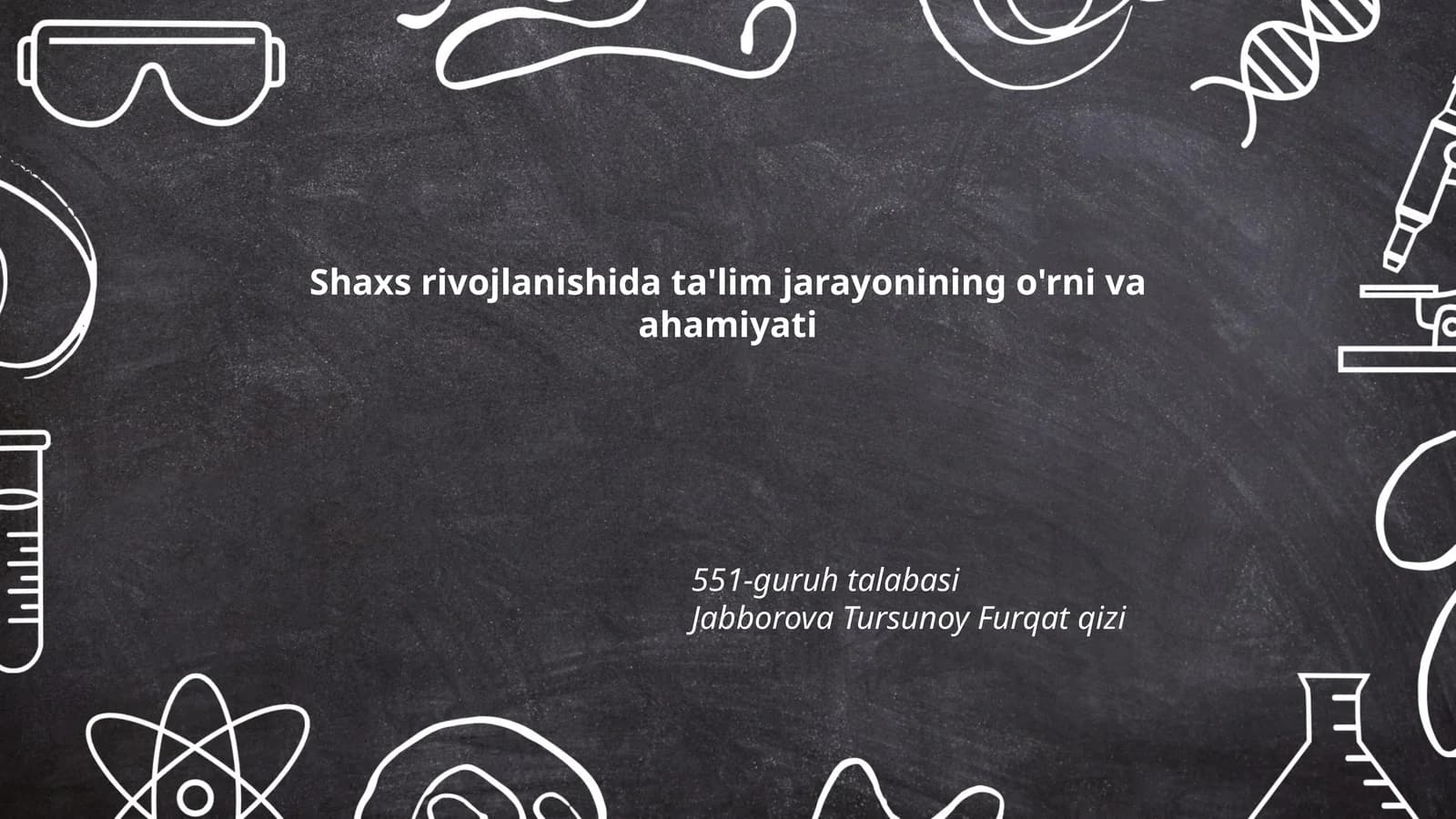 Ta'lim va Shaxsiy Identitet