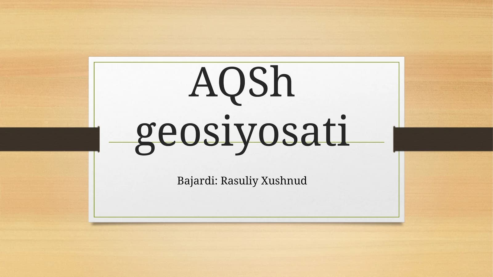AQSh geosiyosati