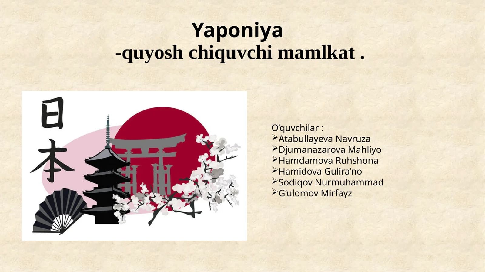 Yaponiya-quyoshchiquvchi mamlakat