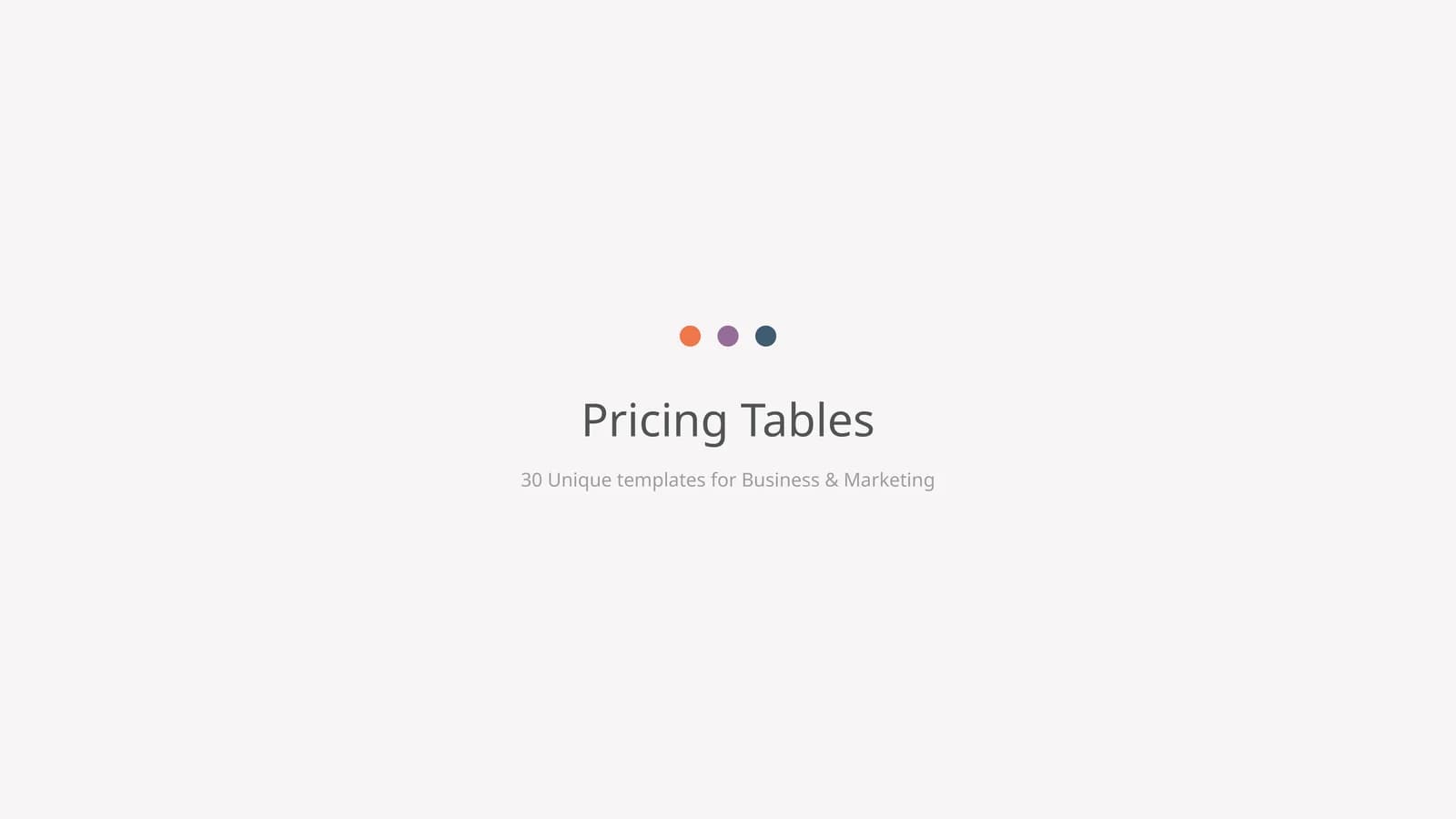 Unique Business & Marketing Templates