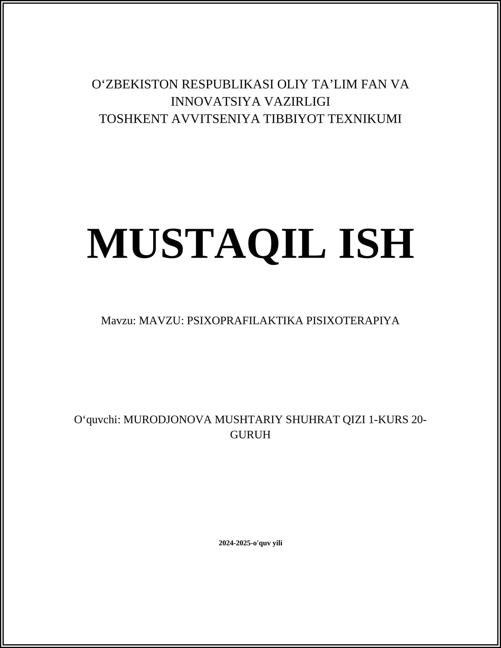 PSIXOPRAFILAKTIKA PISIXOTERAPIYA