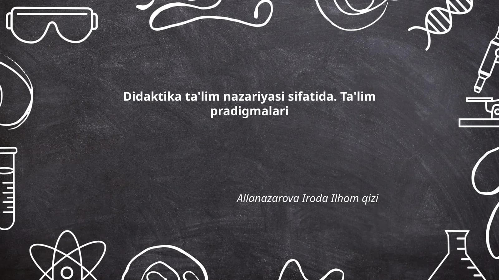 Ta'limning nazariy asoslari