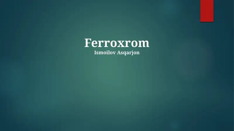 Ferroxrom