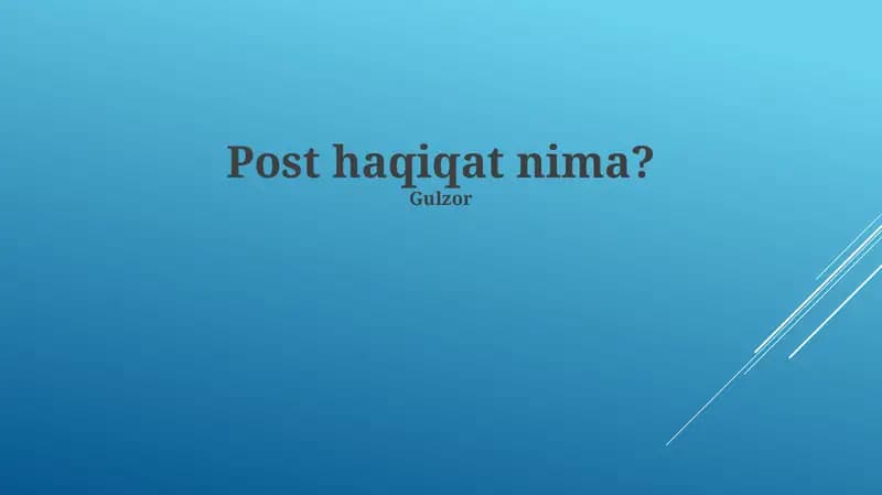 Post-Haqiqat Mexanikasi