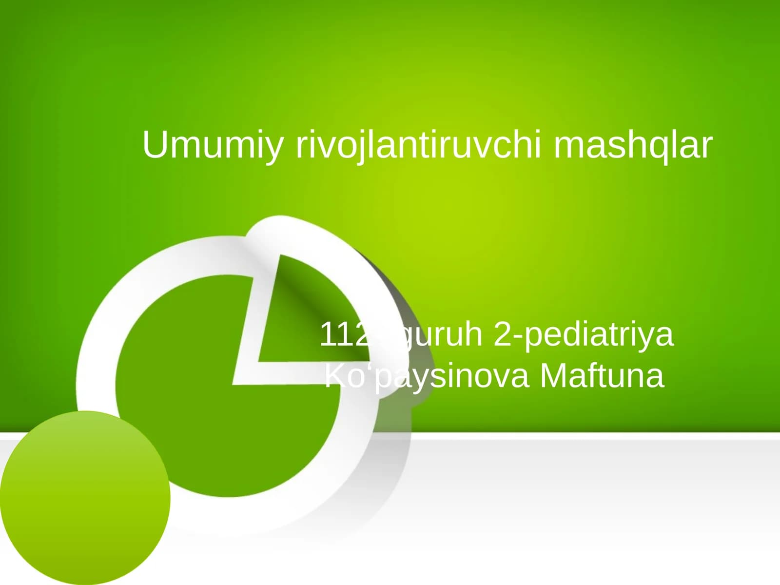 Umumiyrivojlantiruvchimashqlar