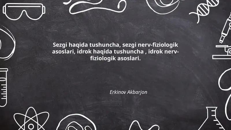 Sezgi va Idrok Asoslari