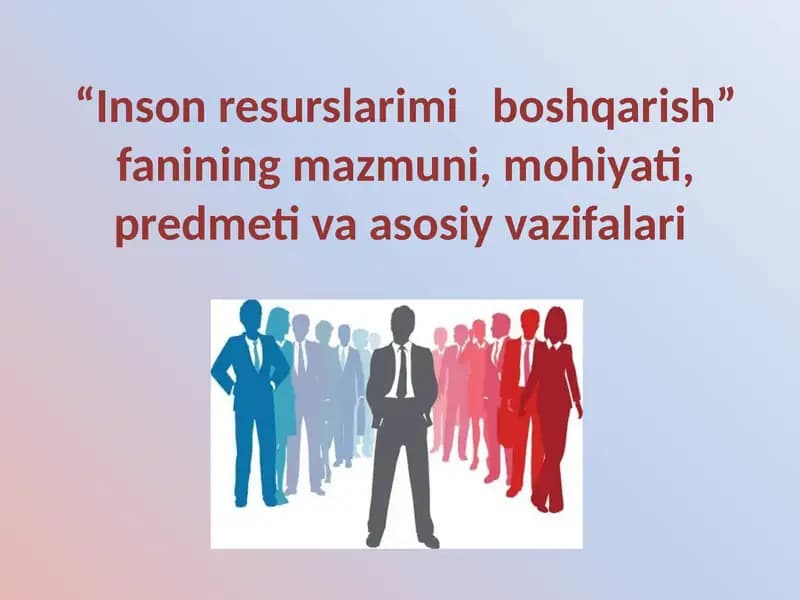 Personalni boshqarish