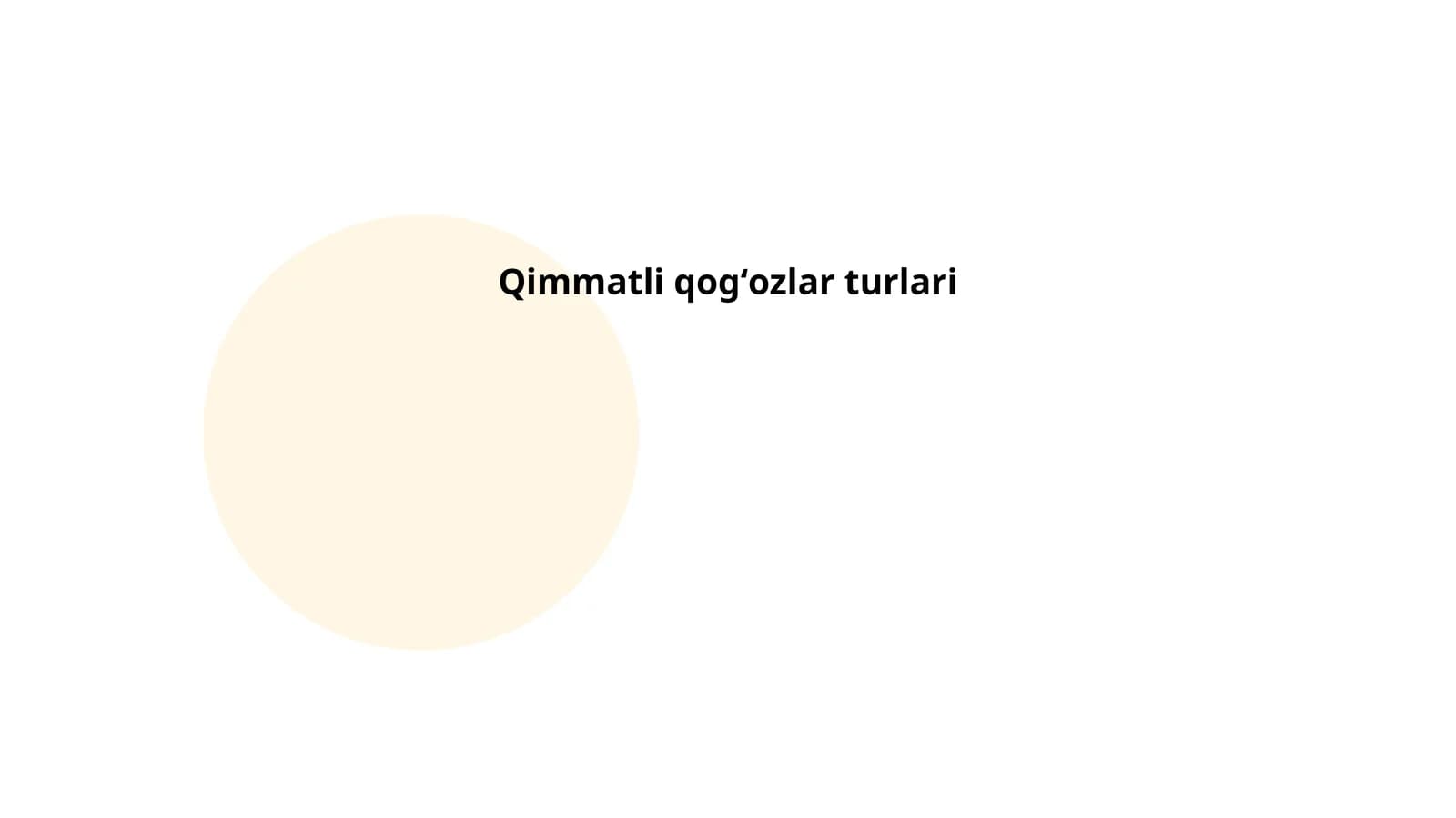 Qimmatli qog'ozlarning tasnifi
