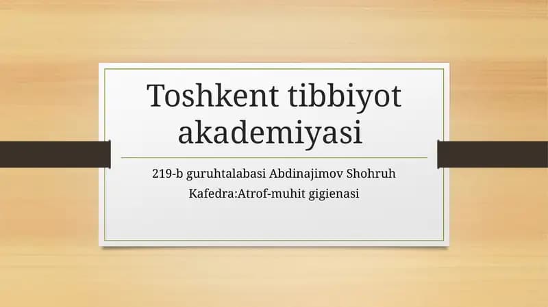 PARHEZ STOLLARI BILAN DAVOLASH