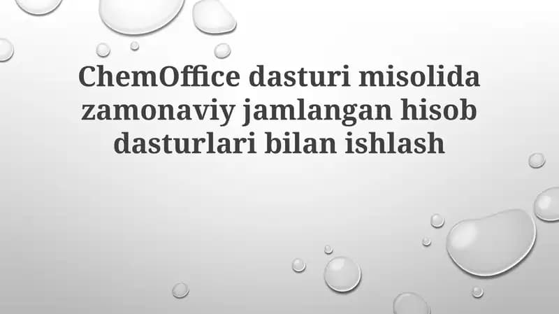 ChemOffice dasturi