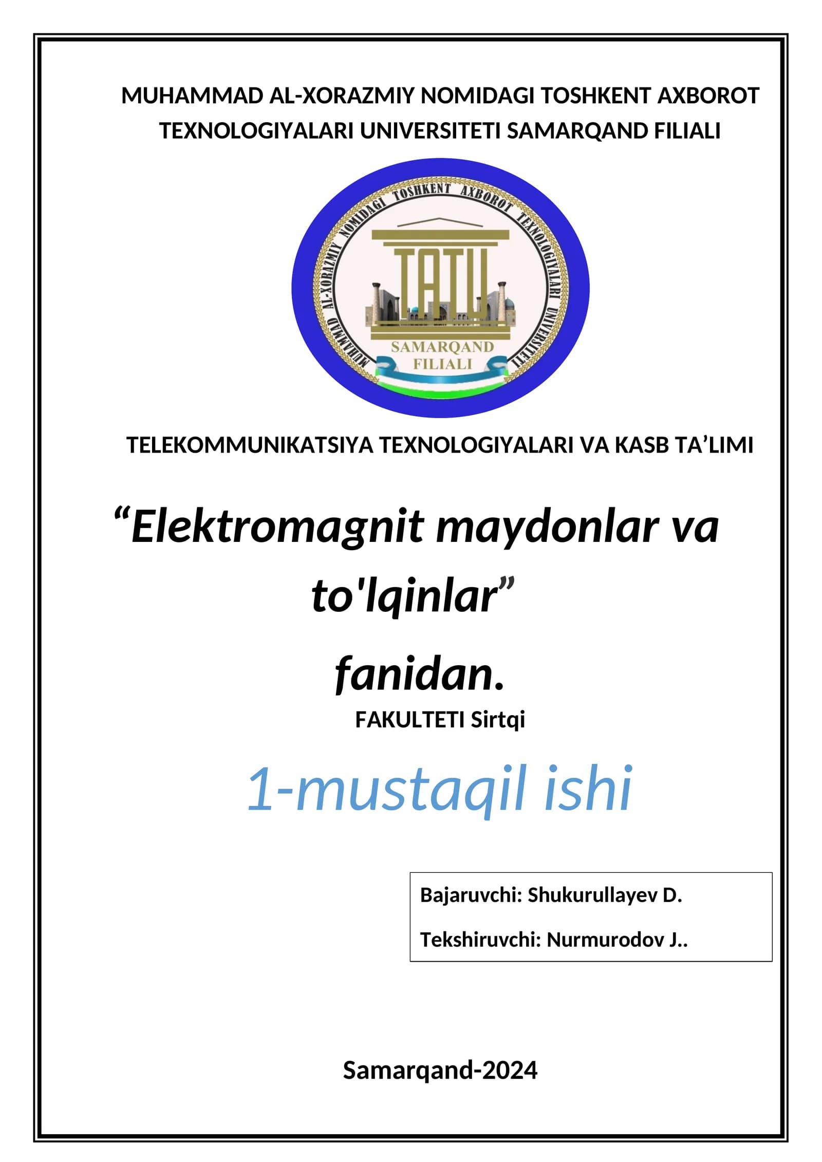 Maksvellning to'rtinchi tenglamasi
