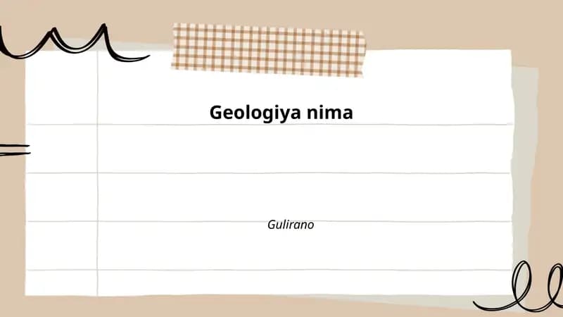 Geologiya nima