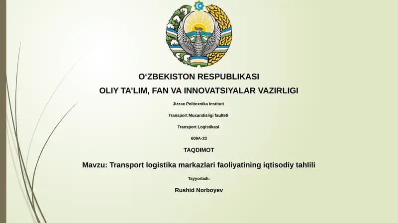 Transport Logistikasi