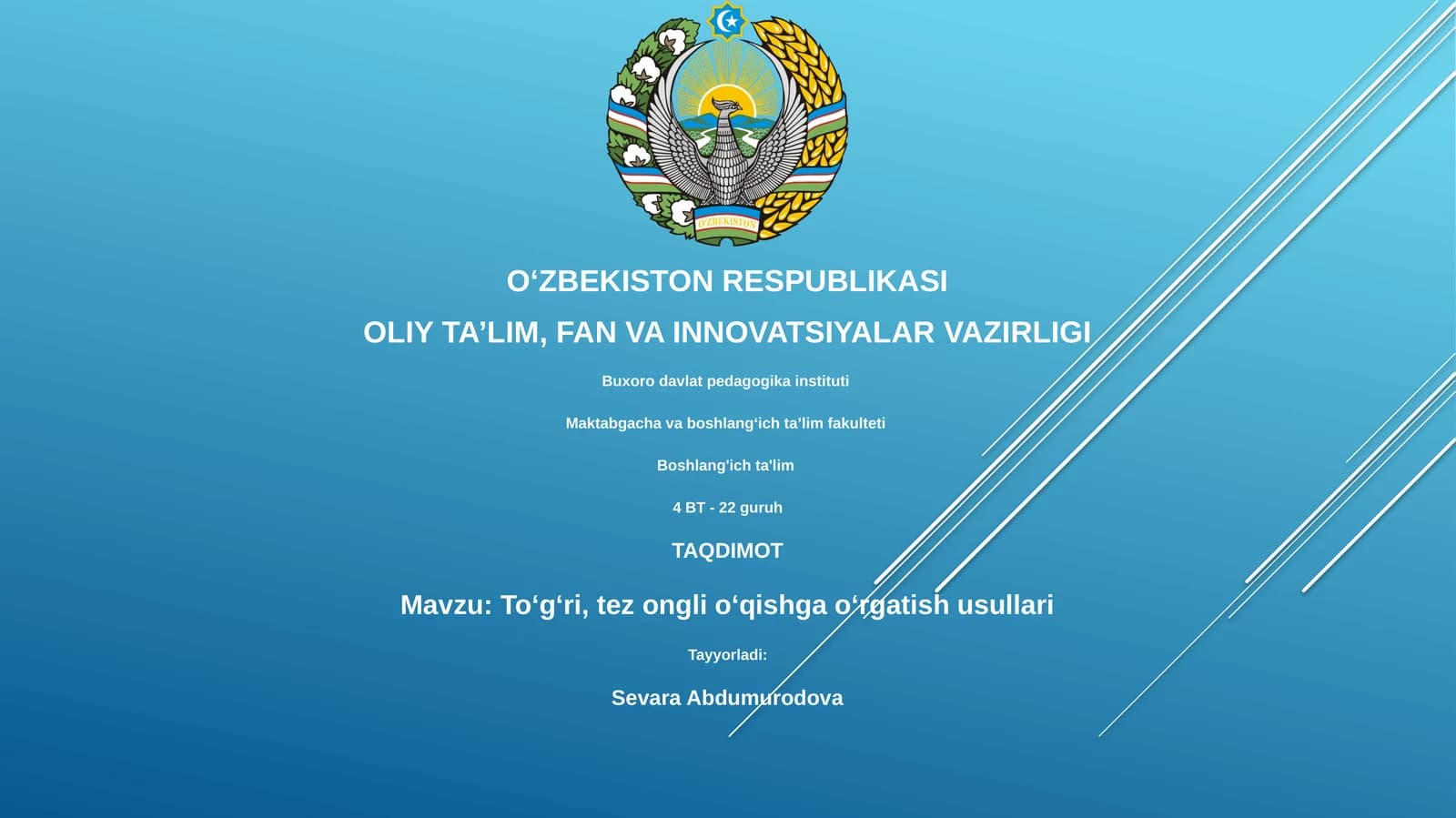 Toʻgʻri, tez ongli oʻqishga oʻrgatish usullari